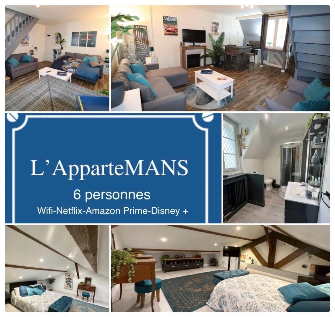 Duplex Au 2Eme Et De Notre Maison -Acces Au Jardin-Smart Tv-Streaming-Wifi Le Mans Kültér fotó